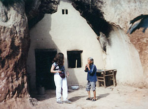 Woman in cave house thumbnail